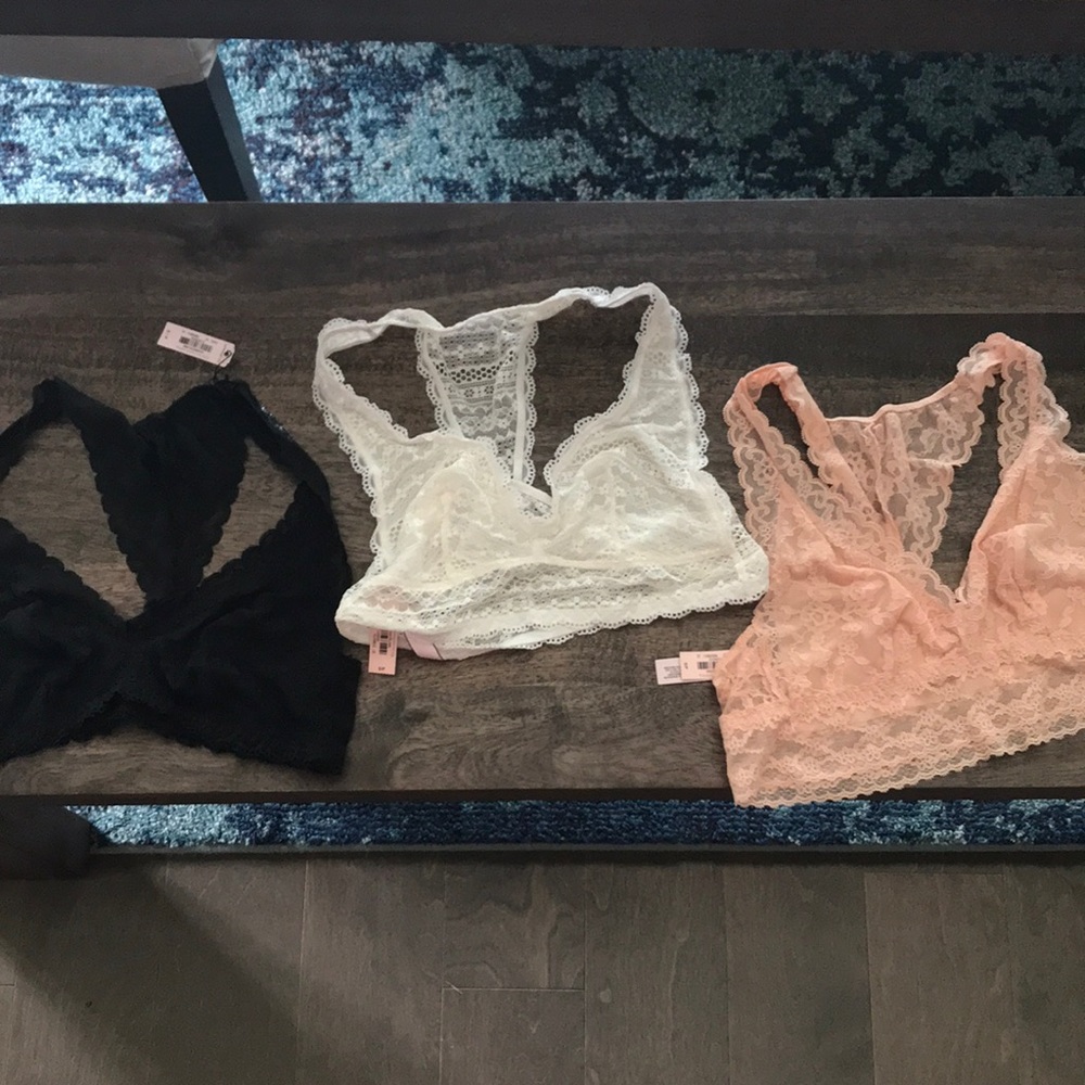 3 Victoria’s Secret bralettes! New with tags!